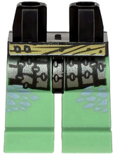 Plaatje in Gallery viewer laden, LEGO® los onderdeel Benen met Motief Zwart 970c48pb02