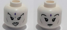 Plaatje in Gallery viewer laden, LEGO® los onderdeel Hoofd in kleur Wit 3626cpb2661