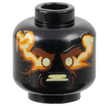 Plaatje in Gallery viewer laden, LEGO® los onderdeel Hoofd in kleur Zwart 3626cpb2632