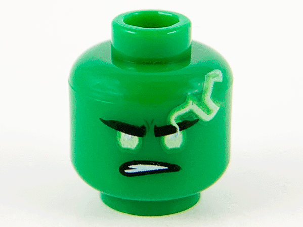 LEGO® los onderdeel Hoofd in kleur Groen 3626cpb2640