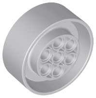 LEGO® los onderdeel Wiel Licht Blauwachtig Grijs 68327