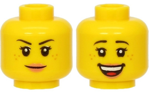 LEGO® los onderdeel Hoofd in kleur Geel 3626cpb2662