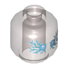 LEGO® los onderdeel Hoofd Doorzichtig Zwart 28621pb0014