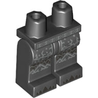 LEGO® los onderdeel Benen met Motief Zwart 970c00pb1110