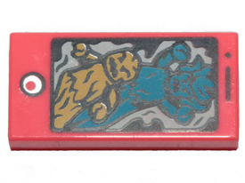 LEGO® los onderdeel Tegel met Motief Koraal 3069pb0791