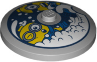 LEGO® Schaal met Motief Licht Blauwachtig Grijs 3960pb067
