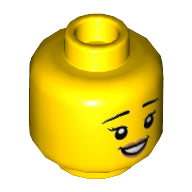 Plaatje in Gallery viewer laden, LEGO® los onderdeel Hoofd in kleur Geel 3626cpb2932