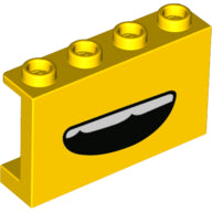 LEGO® los onderdeel Paneel met Motief Geel 14718pb031