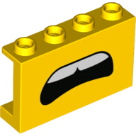 LEGO® los onderdeel Paneel met Motief Geel 14718pb032