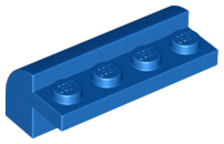 LEGO® los onderdeel Dakpan Gebogen in kleur Blauw 6081