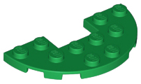 LEGO® los onderdeel Plaat Rond in kleur Groen 18646