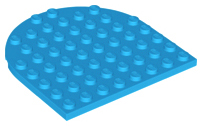 LEGO® los onderdeel Plaat Rond Donker Azuurblauw 41948