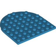 LEGO® los onderdeel Plaat Rond Donker Azuurblauw 41948
