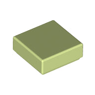 Plaatje in Gallery viewer laden, LEGO® los onderdeel Tegel Algemeen Geelachtig Groen 3070