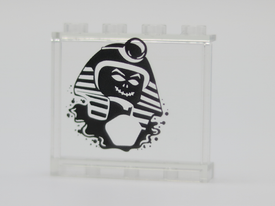 LEGO® los onderdeel Paneel met Motief Doorzichtig 60581pb138