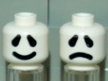 Plaatje in Gallery viewer laden, LEGO® los onderdeel Hoofd in kleur Wit 3626cpb2617