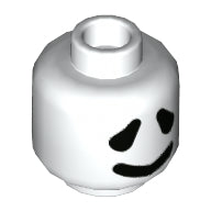 LEGO® los onderdeel Hoofd in kleur Wit 3626cpb2617