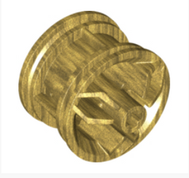 LEGO® los onderdeel Wiel in kleur Parel Goud 66155