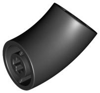 LEGO® los onderdeel Steen Rond in kleur Zwart 65473