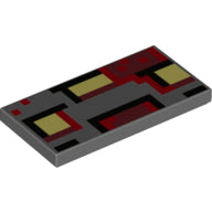 LEGO® Tegel met Motief Donker Blauwachtig Grijs 87079pb0742