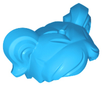 LEGO® los onderdeel Haar in kleur Donker Azuurblauw 35701