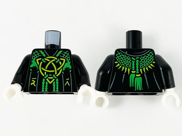 LEGO® los onderdeel Lijf met Motief Zwart 973pb3932c01