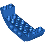 LEGO® los onderdeel Dakpan Gebogen in kleur Blauw 11301