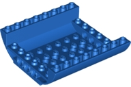 LEGO® los onderdeel Dakpan Gebogen in kleur Blauw 54091