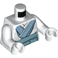 LEGO® los onderdeel Lijf met Motief Wit 973pb4000c01