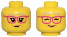 Plaatje in Gallery viewer laden, LEGO® los onderdeel Hoofd in kleur Geel 3626cpb2933