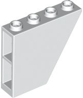 LEGO® los onderdeel Dakpan Omgekeerd in kleur Wit 67440