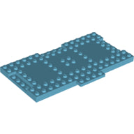 Plaatje in Gallery viewer laden, LEGO® los onderdeel Steen Aangepast Medium Azuurblauw 18922