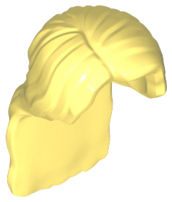 LEGO® los onderdeel Haar in kleur Helder Lichtgeel 37703