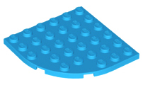 Plaatje in Gallery viewer laden, LEGO® los onderdeel Plaat Rond Donker Azuurblauw 6003