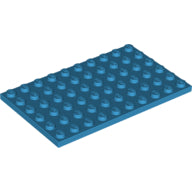 Plaatje in Gallery viewer laden, LEGO® los onderdeel Plaat Algemeen Donker Azuurblauw 3033