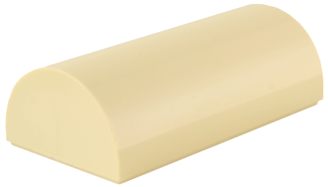 LEGO® los onderdeel Dakpan Gebogen in kleur Geelbruin 6192b