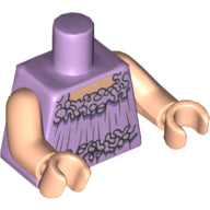 Plaatje in Gallery viewer laden, LEGO® los onderdeel Lijf met Motief Lavendel 973pb3980c01