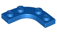 LEGO® los onderdeel Plaat Rond in kleur Blauw 68568