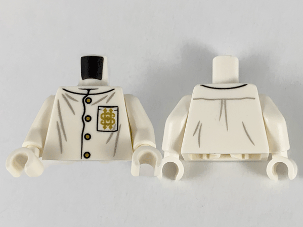 LEGO® los onderdeel Lijf met Motief Wit 973pb3986c01