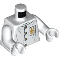 LEGO® los onderdeel Lijf met Motief Wit 973pb3986c01