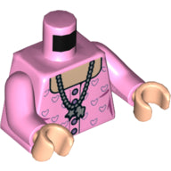 Plaatje in Gallery viewer laden, LEGO® los onderdeel Lijf met Motief Fel Roze 973pb3979c01