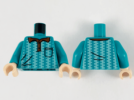 LEGO® onderdeel Lijf met Motief Donker Turkoois 973pb3984c01