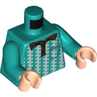 Plaatje in Gallery viewer laden, LEGO® onderdeel Lijf met Motief Donker Turkoois 973pb3984c01