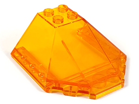 LEGO® los onderdeel Voorruit Doorzichtig Oranje 87606