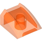 LEGO® onderdeel Dakpan Gebogen Doorzichtig Neon Oranje 30602