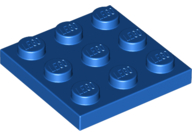 LEGO® los onderdeel Plaat Algemeen in kleur Blauw 11212