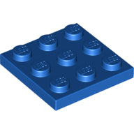 LEGO® los onderdeel Plaat Algemeen in kleur Blauw 11212