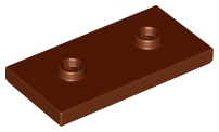 LEGO® los onderdeel Plaat Aangepast Roodachtig Bruin 65509