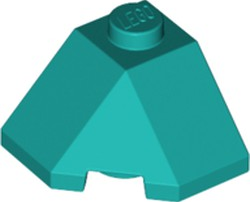 LEGO® los onderdeel Wig in kleur Donker Turkoois 13548