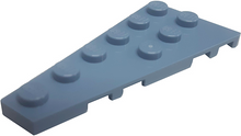 Plaatje in Gallery viewer laden, LEGO® los onderdeel Wig Plaat in kleur Zandblauw 54384